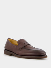 Brunello Cucinelli Buffed Calfskin Penny Loafers