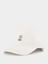 Brunello Cucinelli Classic Embroidered Cap in White