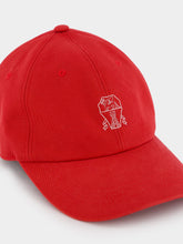 Brunello Cucinelli Embroidered Logo Red Cap