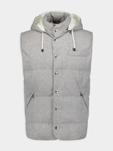 Brunello Cucinelli Feather-Down Padded Wool Gilet