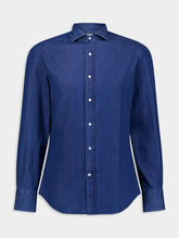 Brunello Cucinelli Long-Sleeve Denim Shirt