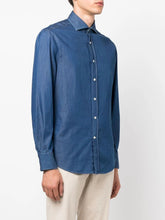 Brunello Cucinelli Long-Sleeve Denim Shirt