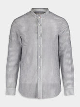 Brunello Cucinelli Long-Sleeve Striped Buttoned Shirt