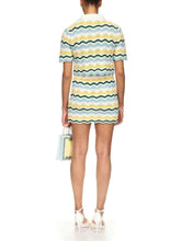 Casablanca Boucle Wave Crochet Top