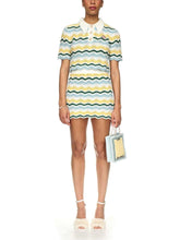 Casablanca Boucle Wave Crochet Top