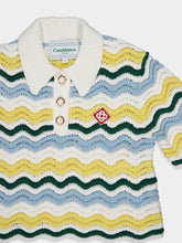 Casablanca Boucle Wave Crochet Top