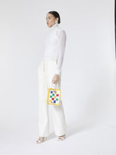 Casablanca Checked Crochet-Knit Tote Bag