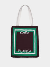 Casablanca Embroidered Crochet Tote Bag