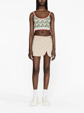 Casablanca Heart Monogram-Jacquard Knitted Top