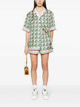 Casablanca Heart Monogram Silk Boxer Shorts