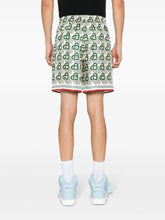 Casablanca Heart Monogram Silk Shorts
