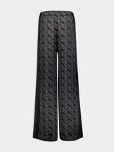 Casablanca Heart Monogram Silk Trousers