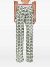 Casablanca Heart-Motif High-Waisted Trousers