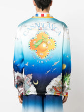 Casablanca Le Dimension Illustration Silk Shirt