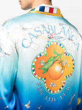 Casablanca Le Dimension Illustration Silk Shirt