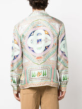 Casablanca Le Labyrinthe-Print Silk Shirt