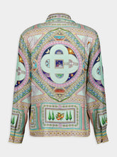 Casablanca Le Labyrinthe-Print Silk Shirt