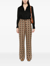 Casablanca Straight-Point Colar Silk Shirt