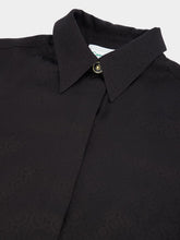 Casablanca Straight-Point Colar Silk Shirt