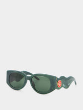 Casablanca The Memphis Oval-Frame Sunglasses