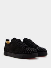 Christian Louboutin Louis Junior Suede Calf And Spikes