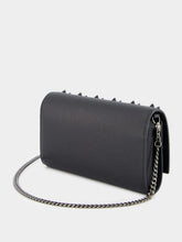 Christian Louboutin Paloma Embellished Black Leather Clutch