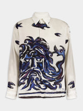 Commas Mythical Print Silk Blouse
