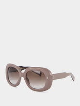 Cutler and Gross 9383 Taupe Round Sunglasses