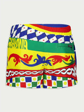 Dolce & Gabbana Abstract-Print Swim Shorts