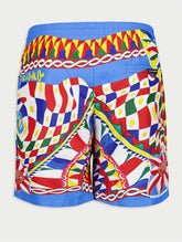 Dolce & Gabbana Abstract-Print Swim Shorts