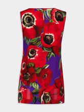 Dolce & Gabbana Anemone Print Charmeuse Top