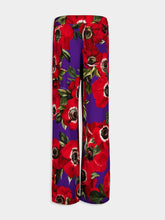 Dolce & Gabbana Anemone Print Flared Pants