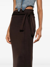 Dolce & Gabbana Belted Virgin-Wool Maxi Skirt