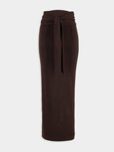Dolce & Gabbana Belted Virgin-Wool Maxi Skirt