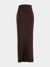 Dolce & Gabbana Belted Virgin-Wool Maxi Skirt