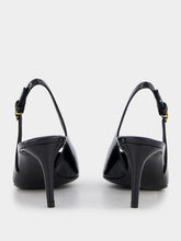 Dolce & Gabbana Black Leather 60mm Slingback Heels