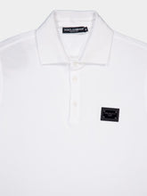 Dolce & Gabbana Branded Tag Cotton Piqué Polo-Shirt