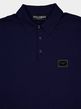 Dolce & Gabbana Branded Tag Wool Polo-Shirt