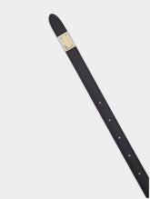 Dolce & Gabbana Buckled Leather Belt With Logo Tag