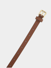 Dolce & Gabbana Buckled Leather Belt With Logo Tag