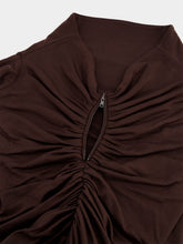 Dolce & Gabbana Cammello Ruched Top