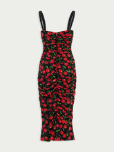 Dolce & Gabbana Cherry-Print Midi Dress