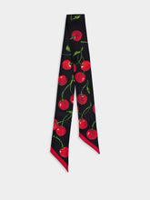 Dolce & Gabbana Cherry-Print Silk Headscarf