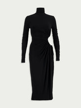Dolce & Gabbana Cut-Out High-Neck Midi Dress