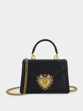 Dolce & Gabbana Devotion Black Leather Mini Handbag