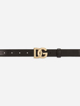 Dolce & Gabbana DG Black Leather Belt