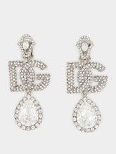 Dolce & Gabbana DG Logo Crystal-Embellished Earrings