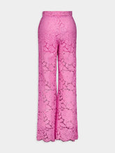 Dolce & Gabbana Floral Lace Flared Trousers