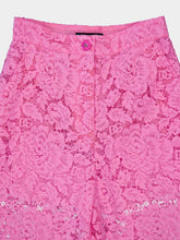 Dolce & Gabbana Floral Lace Flared Trousers