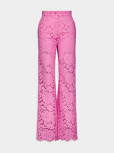 Dolce & Gabbana Floral Lace Flared Trousers